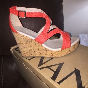 Orange Banana Republic Wedges